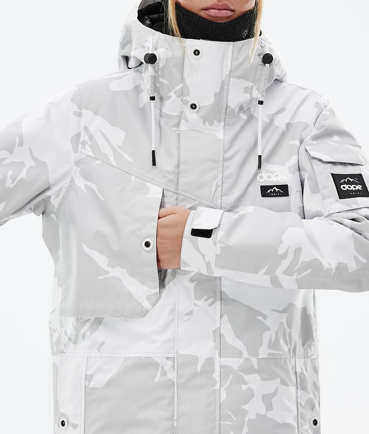 Dope Adept W Veste de Ski Femme Grey Camo