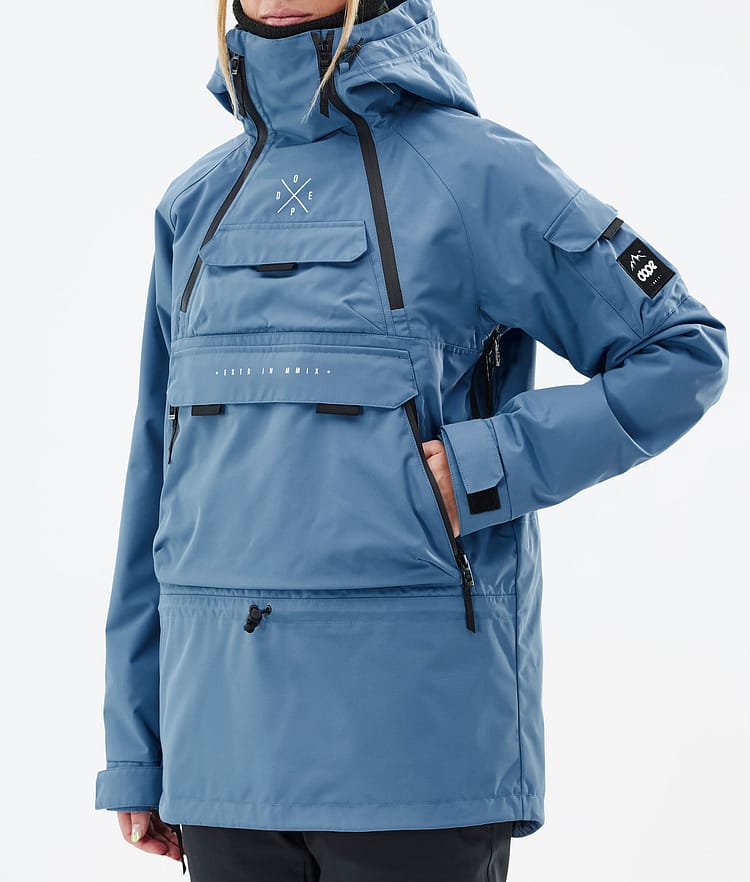 Dope Akin W Veste de Ski Femme Blue Steel, Image 8 sur 9