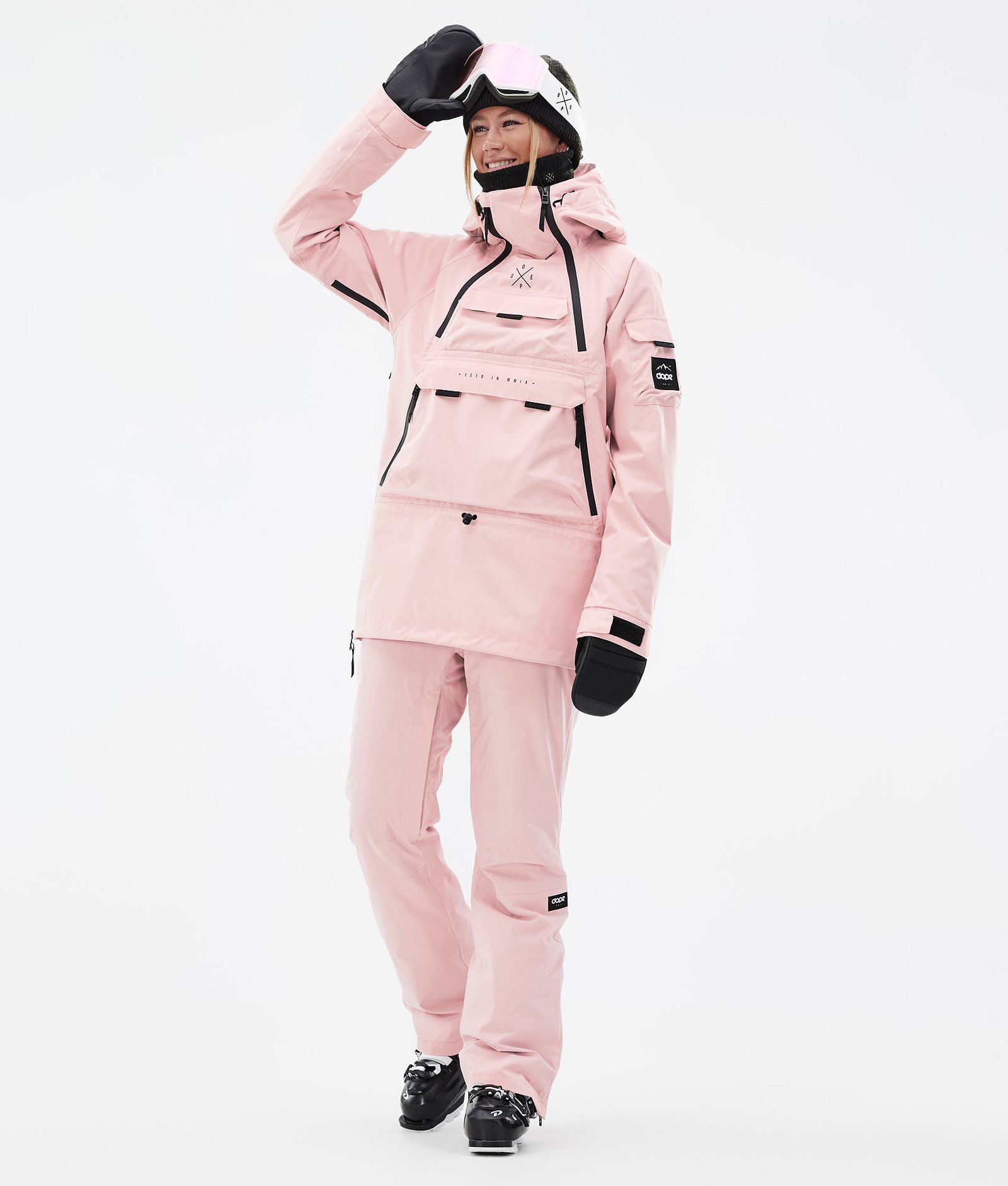 Dope Akin W Veste de Ski Femme Soft Pink, Image 2 sur 8