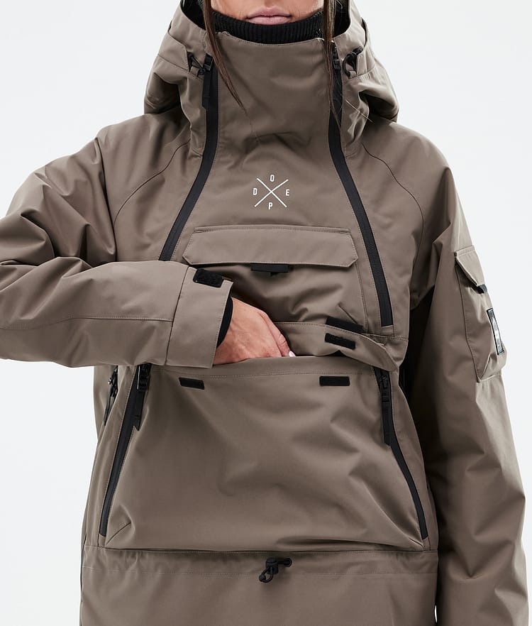 Dope Akin W Snowboard jas Dames Walnut, Afbeelding 8 van 9