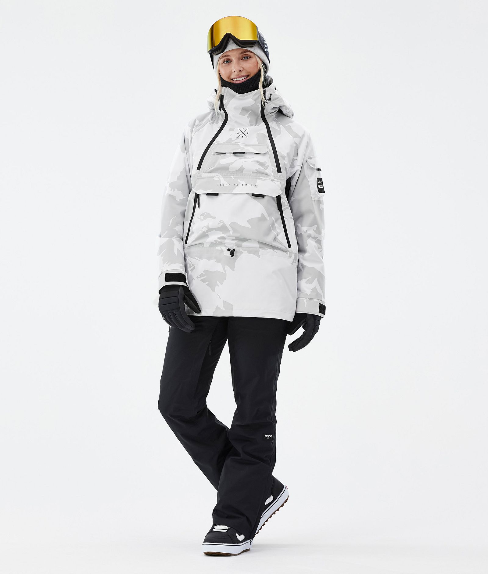 Dope Akin W Snowboard Jacket Women Grey Camo Renewed, Image 2 of 8