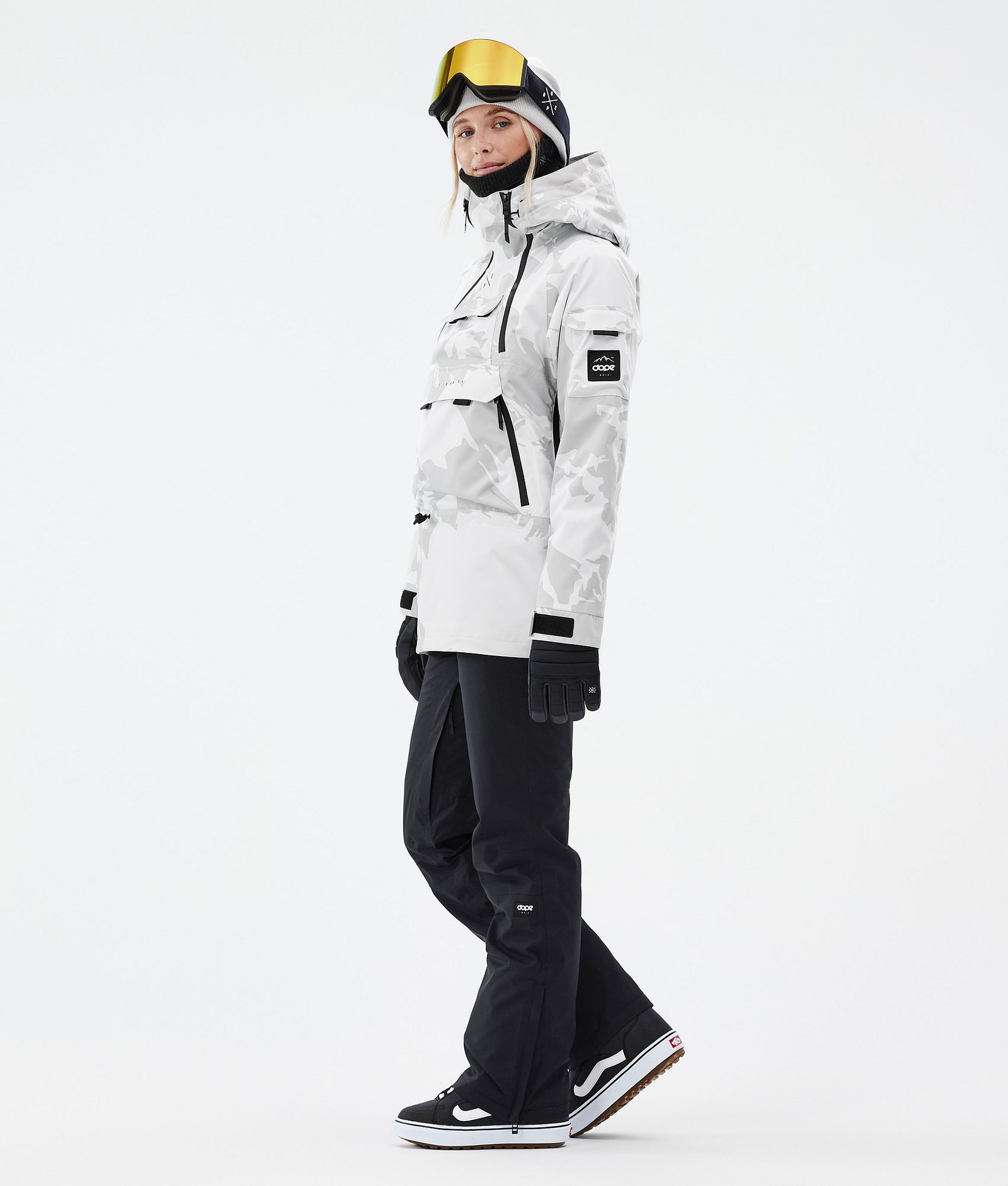 Dope Akin W Veste Snowboard Femme Grey Camo