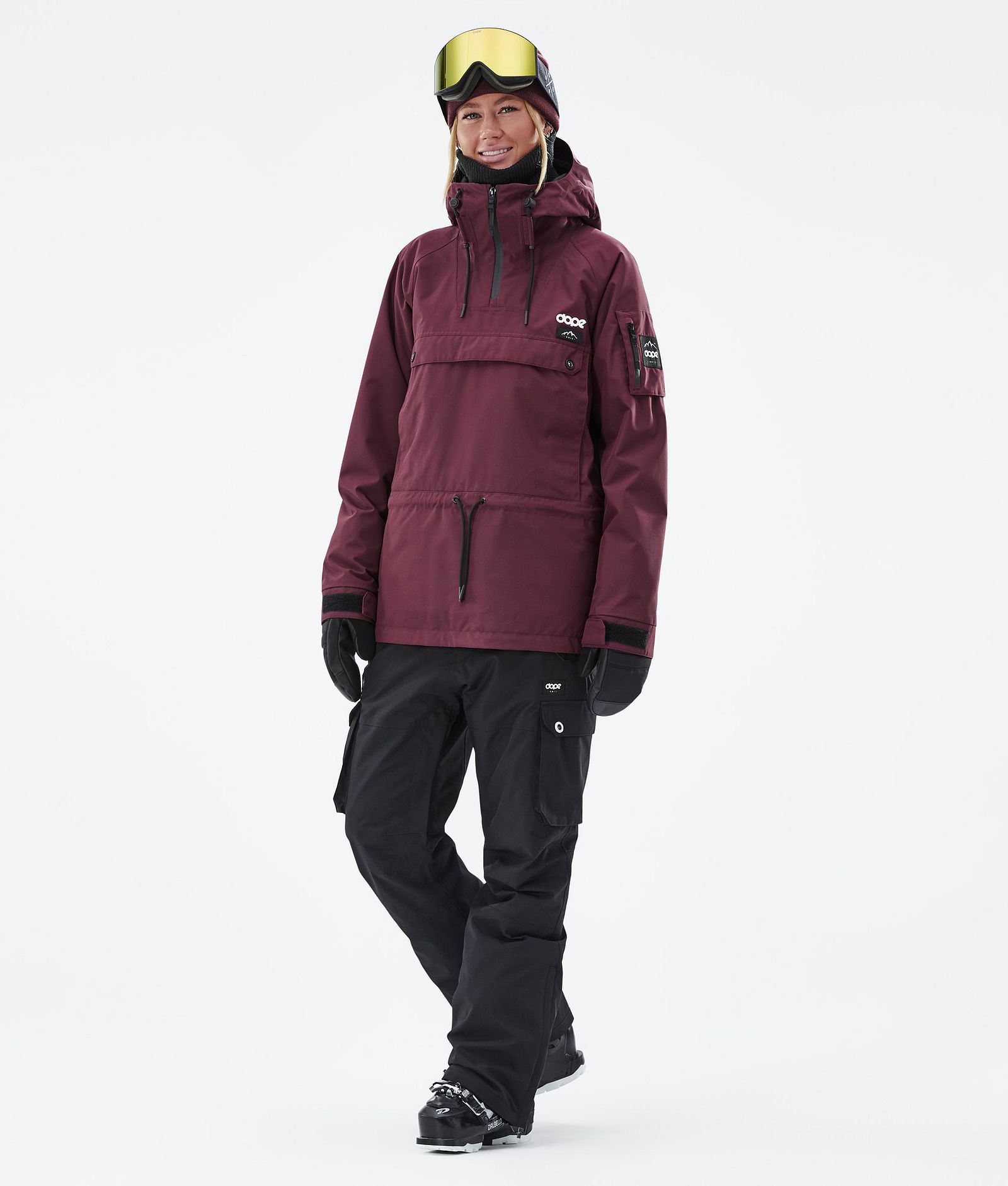 Dope Annok W Ski Jacket Women Don Burgundy, Image 3 of 9