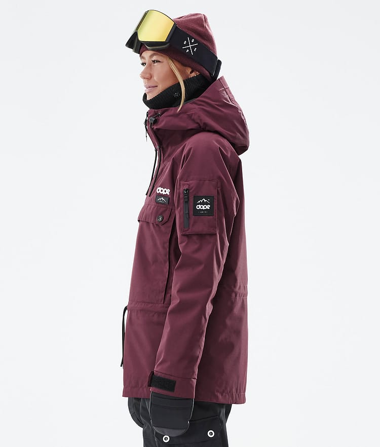 Dope Annok W Snowboard jas Dames Don Burgundy, Afbeelding 6 van 9