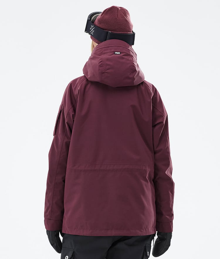 Dope Annok W Snowboard Jacket Women Don Burgundy Renewed