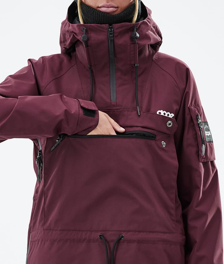 Dope Annok W Snowboard jas Dames Don Burgundy, Afbeelding 9 van 9