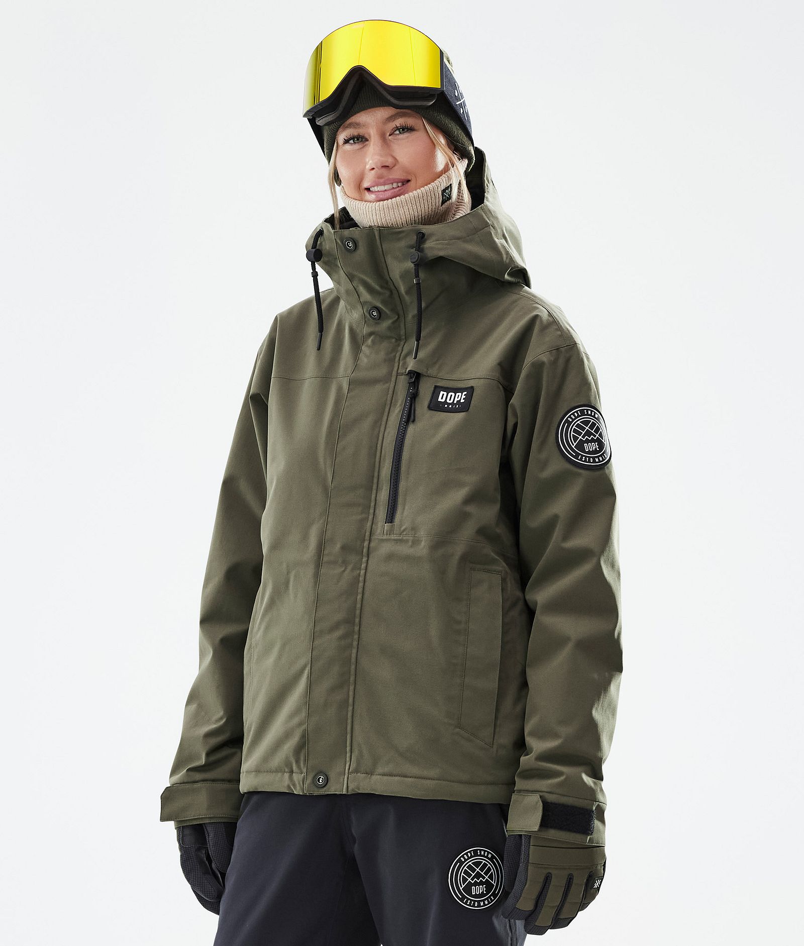 Dope Blizzard W Full Zip Chaqueta Esquí Mujer Olive Green - Verde