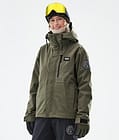 Dope Blizzard W Full Zip Snowboard Jacket Women Olive Green Renewed, Image 1 of 10