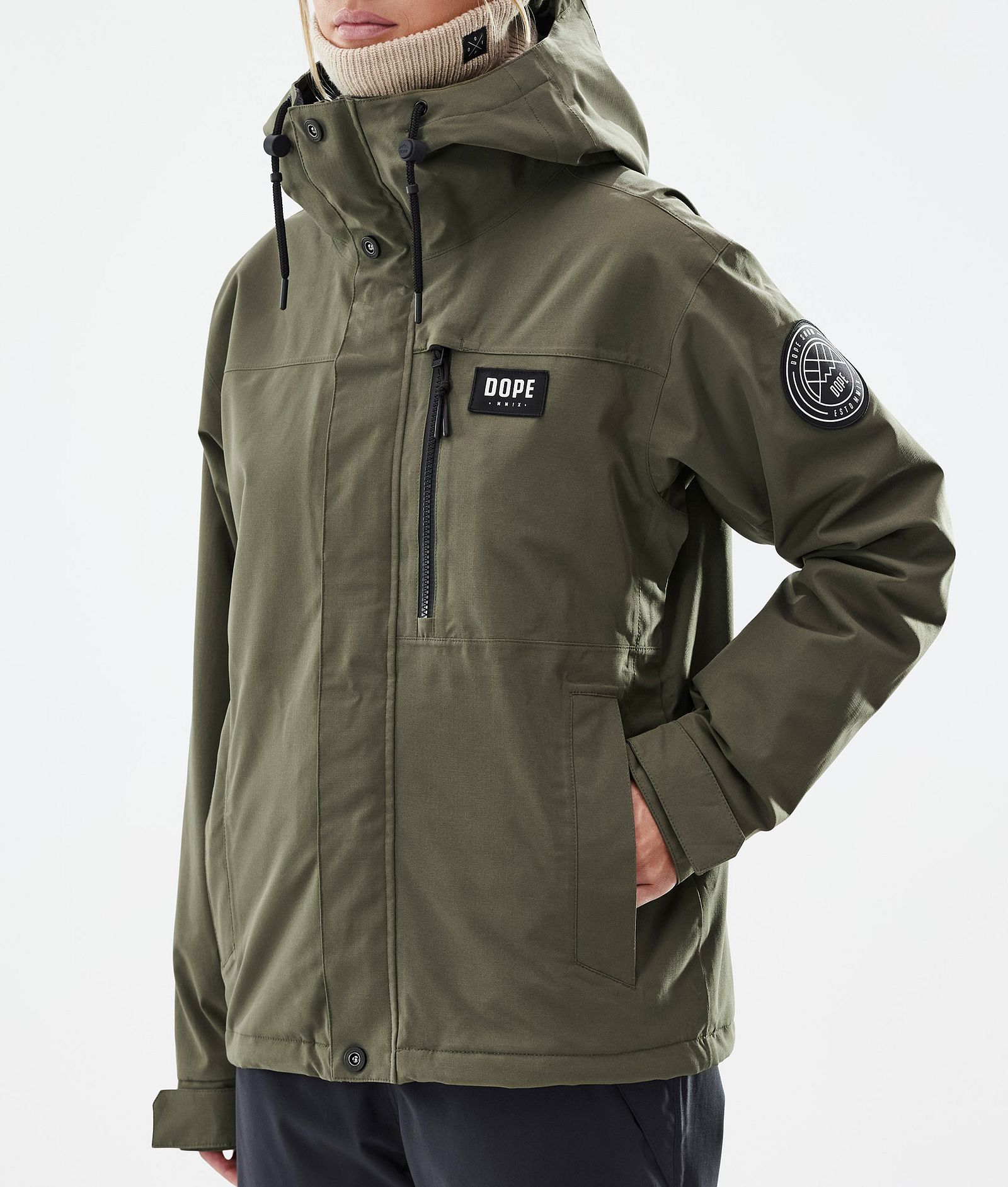 Dope Blizzard W Full Zip Giacca Sci Donna Olive Green