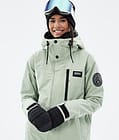 Dope Blizzard W Full Zip Kurtka Narciarska Kobiety Soft Green, Zdjęcie 2 z 10