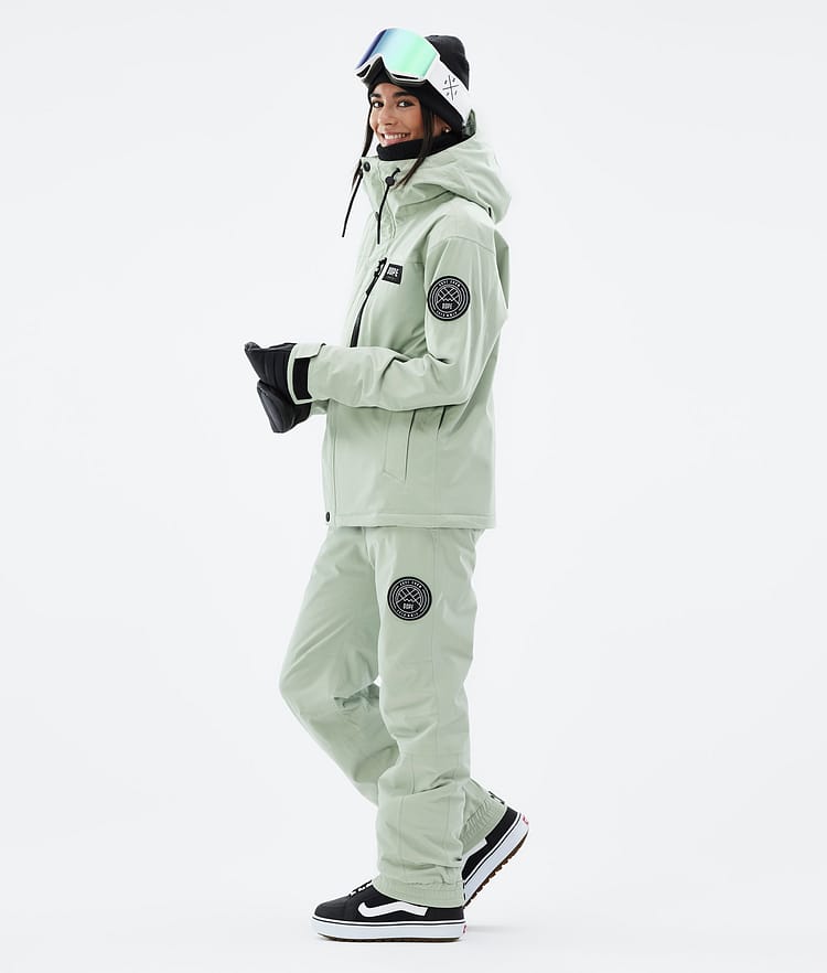 Dope Blizzard W Full Zip Snowboard jas Dames Soft Green, Afbeelding 4 van 10
