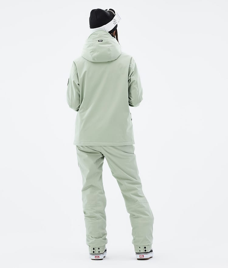 Dope Blizzard W Full Zip Snowboard jas Dames Soft Green, Afbeelding 5 van 10