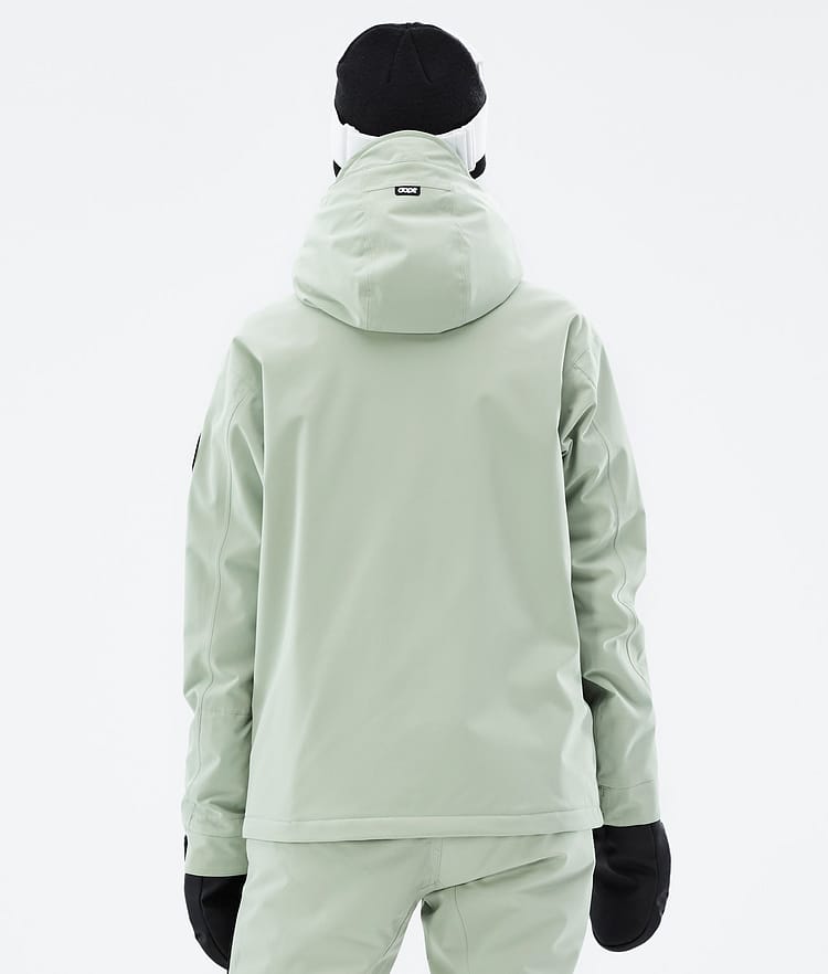 Dope Blizzard W Full Zip Veste de Ski Femme Soft Green, Image 7 sur 10