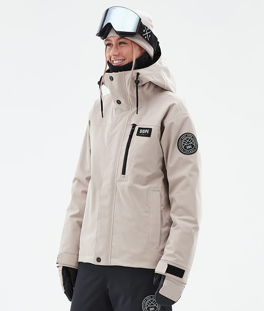 Dope Blizzard W Full Zip 24 Kurtka Snowboardowa Kobiety Sand