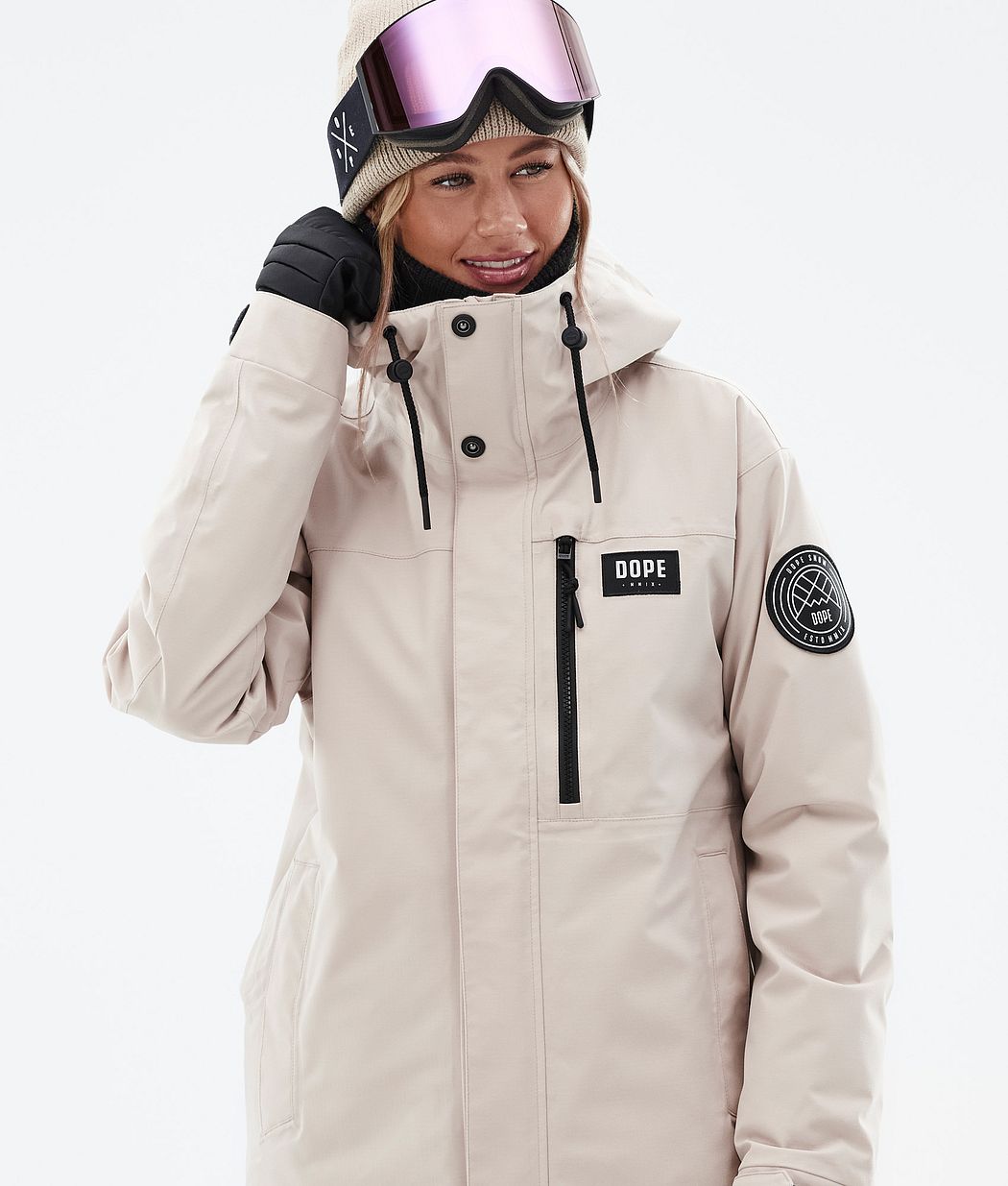 Dope Blizzard W Full Zip Snowboard Jacket Women Sand