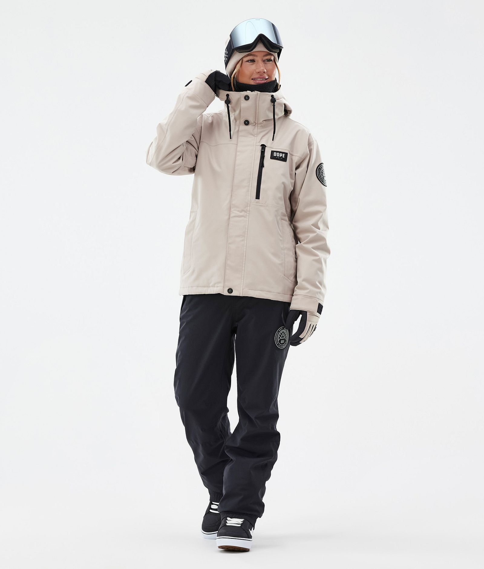 Dope Blizzard W Full Zip Giacca Snowboard Donna Sand
