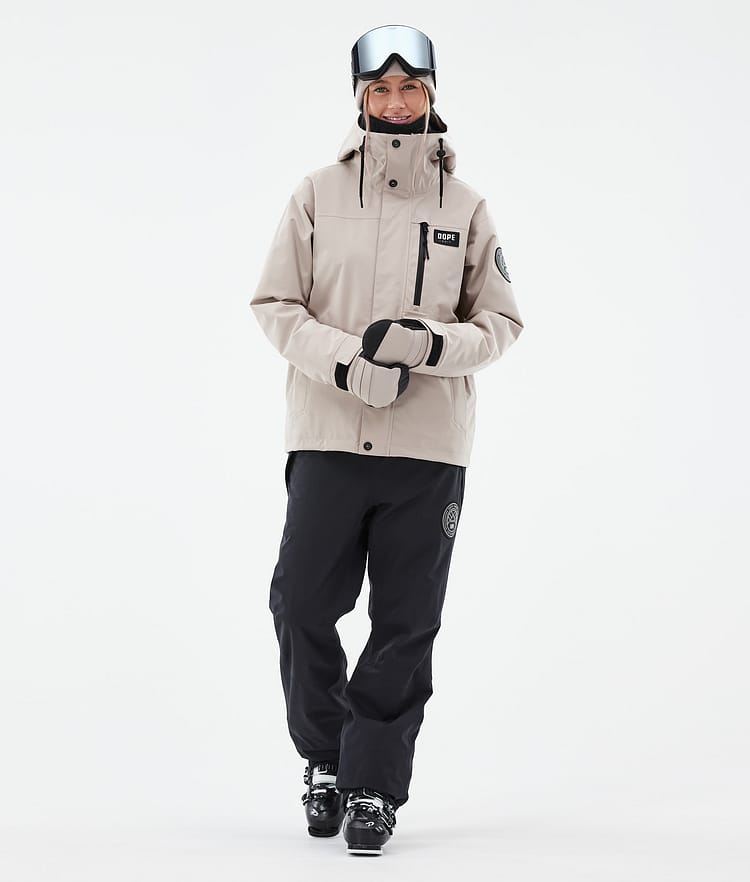 Dope Blizzard W Full Zip 24 Ski jas Dames Sand, Afbeelding 3 van 10