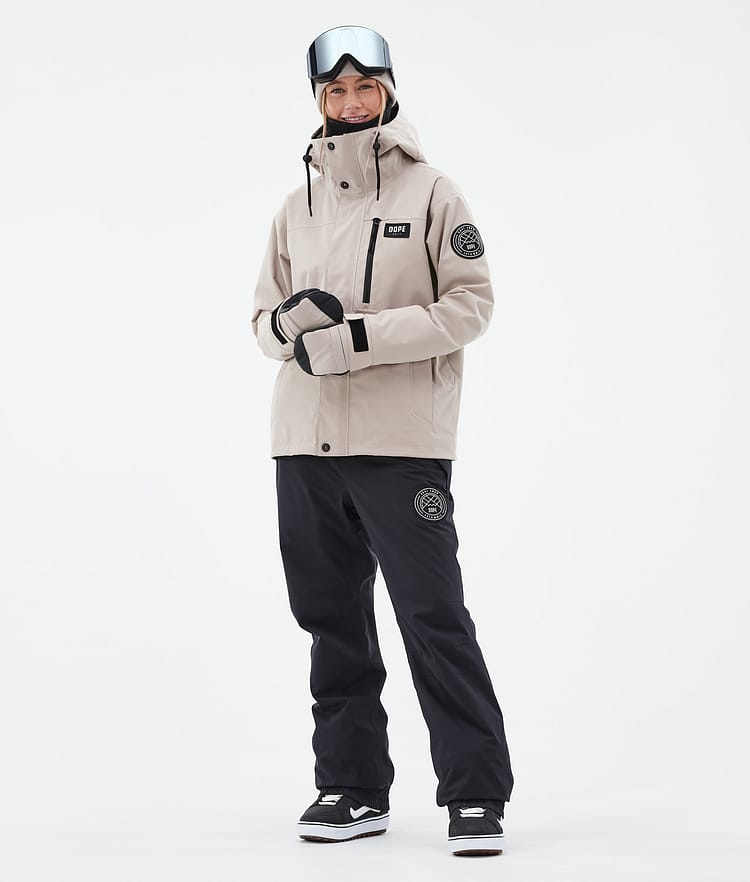 Dope Blizzard W Full Zip 24 Snowboard jas Dames Sand, Afbeelding 3 van 10