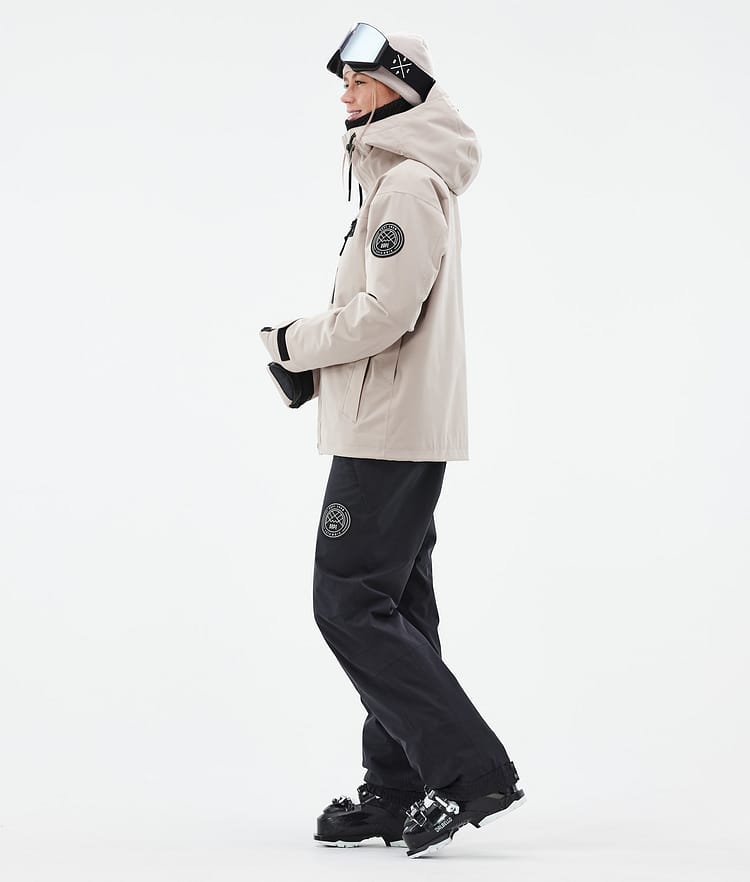 Dope Blizzard W Full Zip 24 Ski jas Dames Sand, Afbeelding 4 van 10