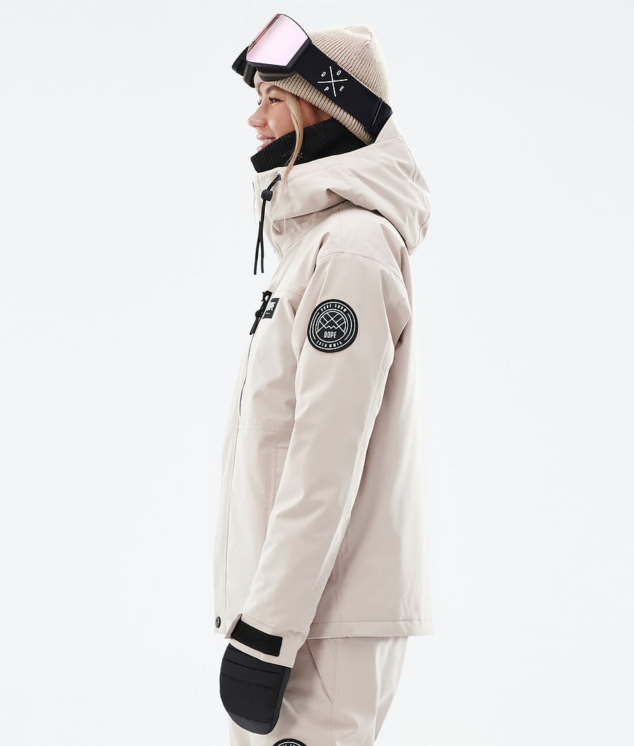 Dope Blizzard W Full Zip Snowboard Jacket Women Sand