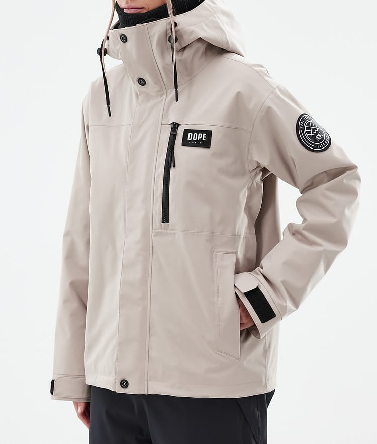 Dope Blizzard W Full Zip 24 Snowboard jas Dames Sand, Afbeelding 8 van 10