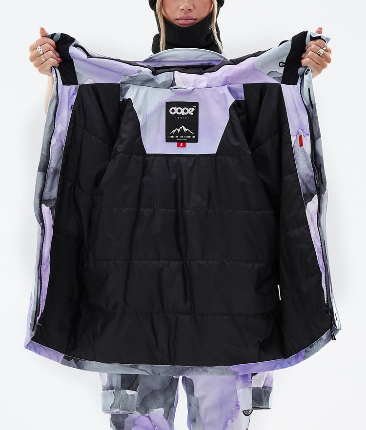 Dope Blizzard W Full Zip Snowboard jas Dames Blot Violet, Afbeelding 10 van 10