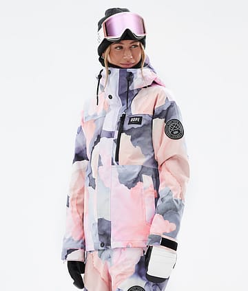 Dope Blizzard W Full Zip Ski Jacket Blot Peach
