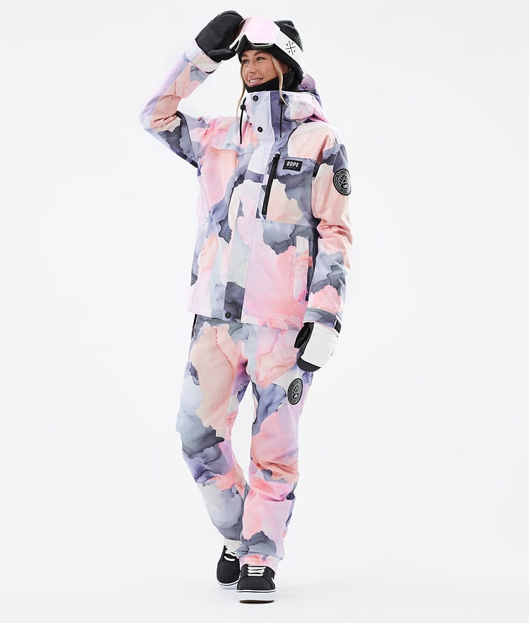 Dope Blizzard W Full Zip Snowboard jas Dames Blot Peach, Afbeelding 3 van 10