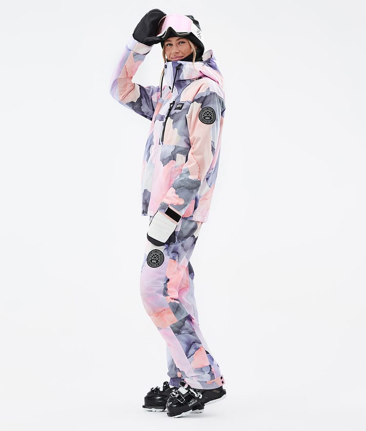 Dope Blizzard W Full Zip Veste de Ski Femme Blot Peach