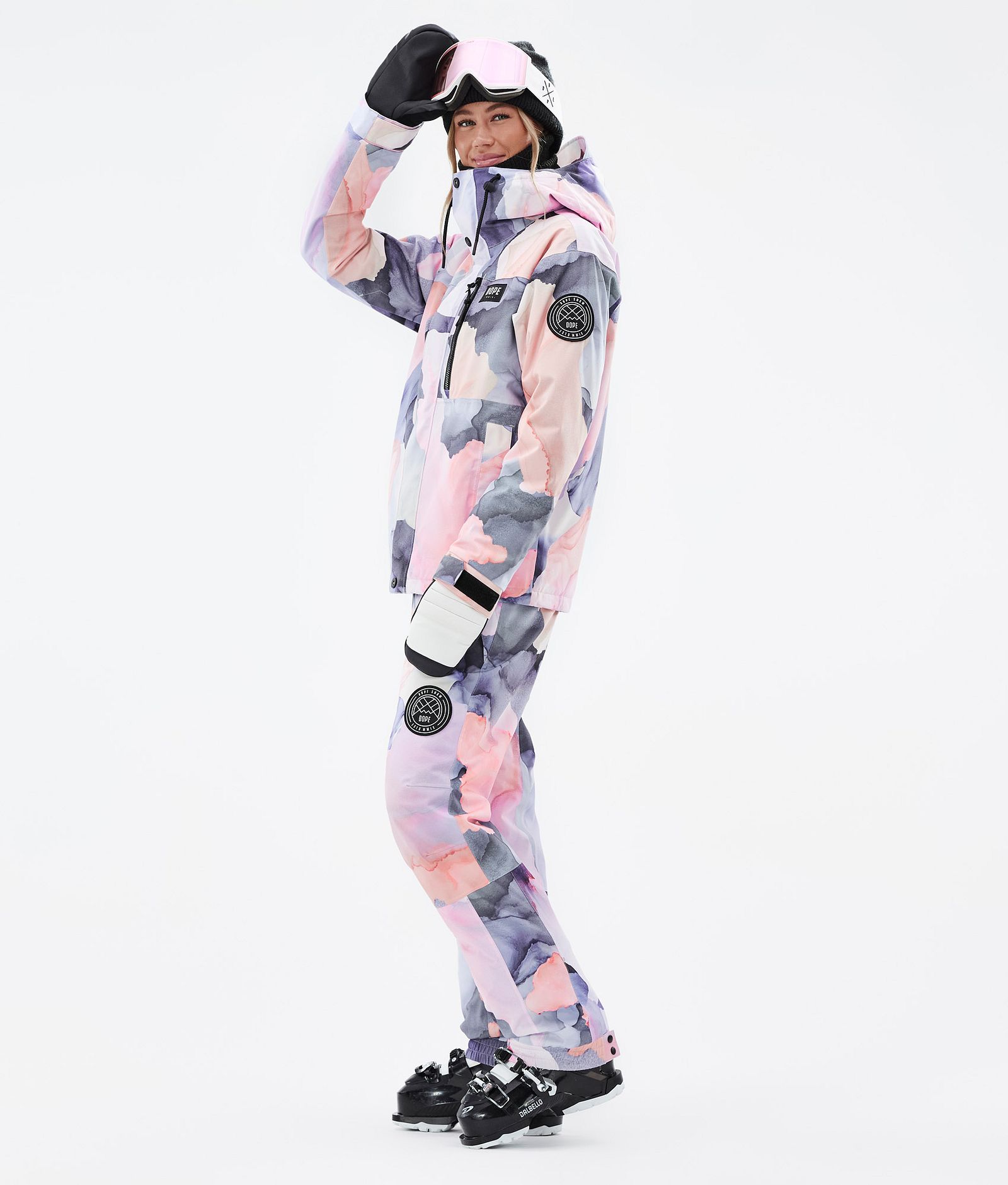 Dope Blizzard W Full Zip Veste de Ski Femme Blot Peach, Image 4 sur 10
