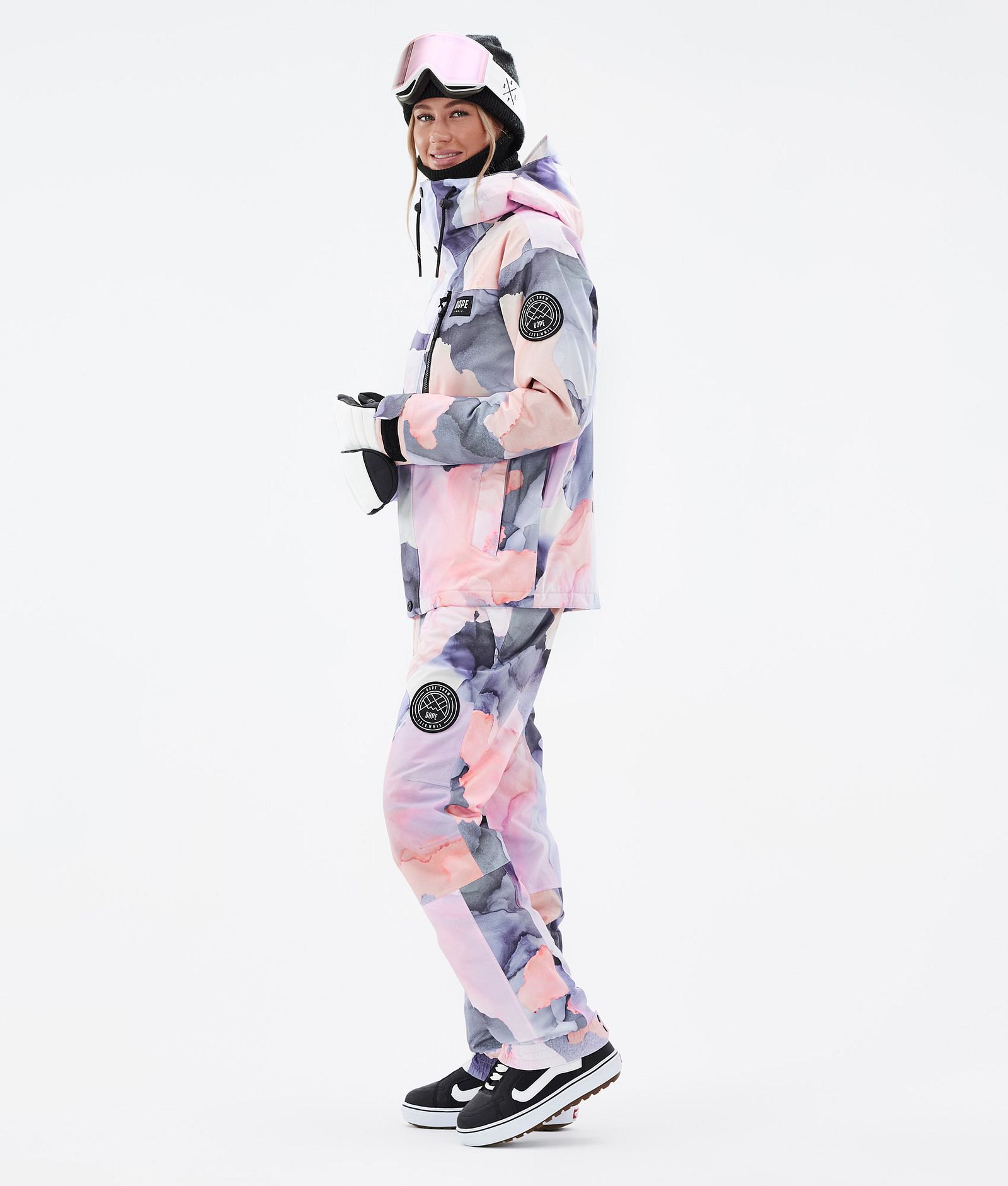 Dope Blizzard W Full Zip Snowboardjakke Dame Blot Peach Renewed, Billede 4 af 10