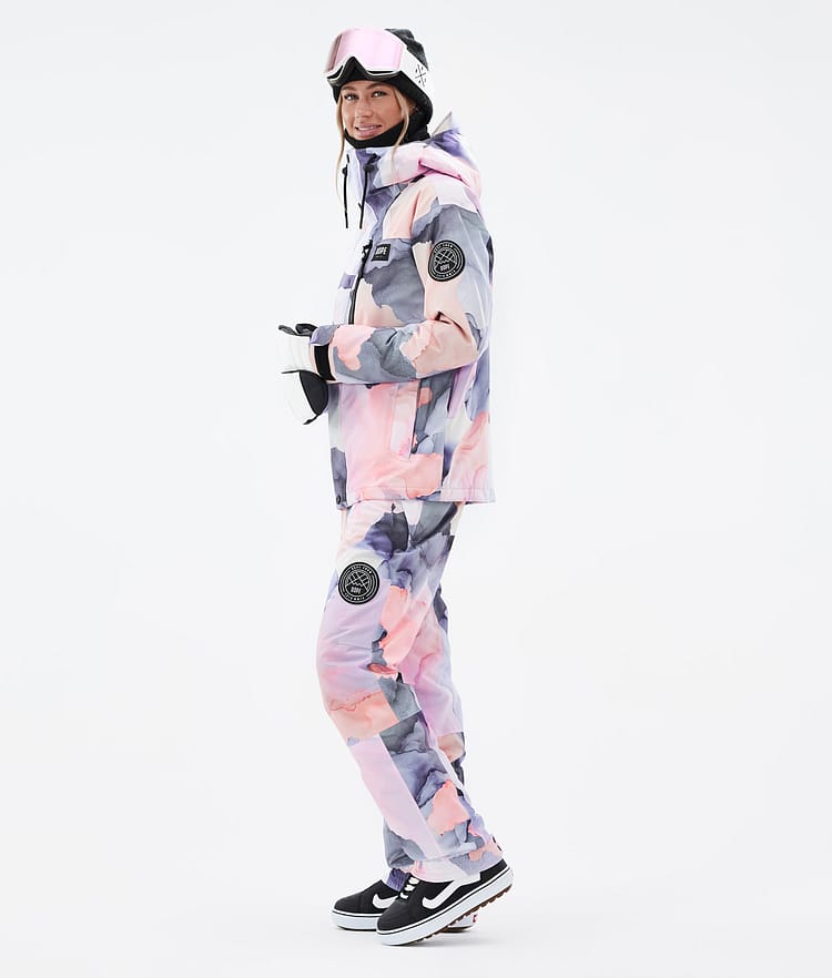 Dope Blizzard W Full Zip Snowboard jas Dames Blot Peach, Afbeelding 4 van 10