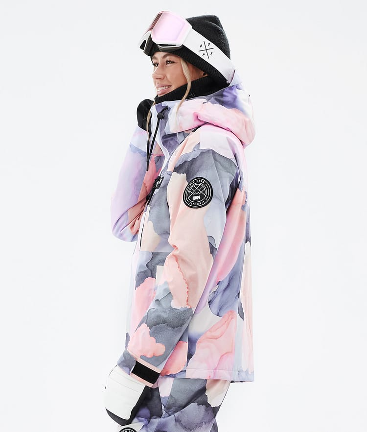 Dope Blizzard W Full Zip Snowboard jas Dames Blot Peach, Afbeelding 6 van 10