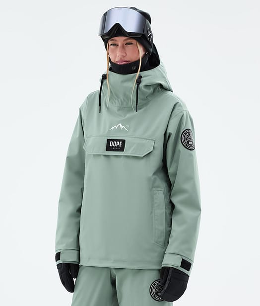 Dope Blizzard W Giacca Snowboard Donna Faded Green
