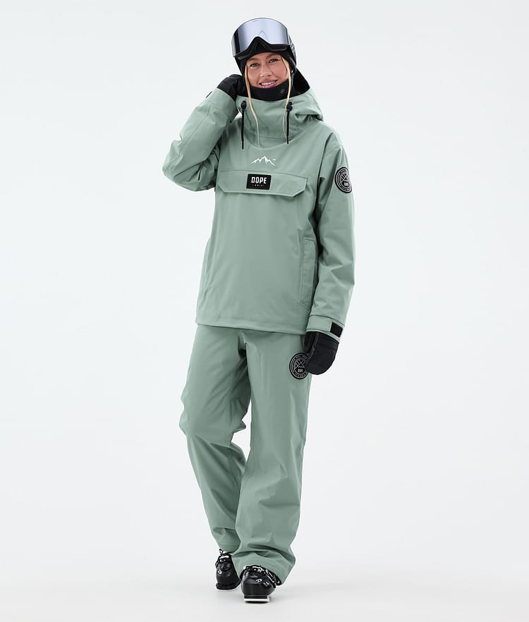 Dope Blizzard W Giacca Sci Donna Faded Green, Immagine 3 di 9