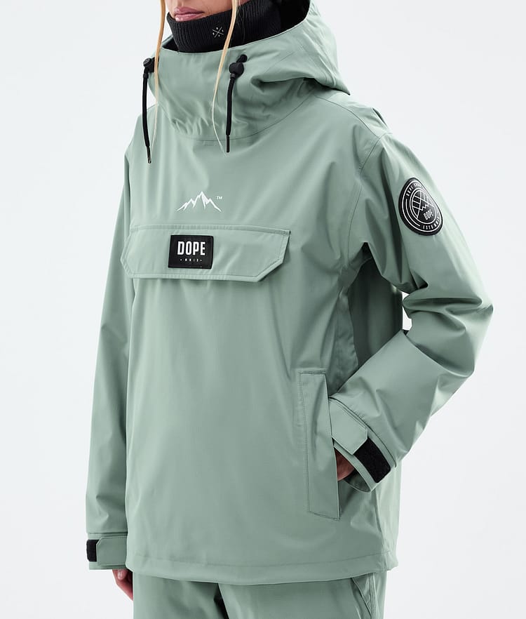 Dope Blizzard W Giacca Snowboard Donna Faded Green, Immagine 8 di 9