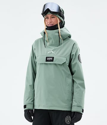 Dope Blizzard W Snowboard Jacket Women Faded Green Renewed