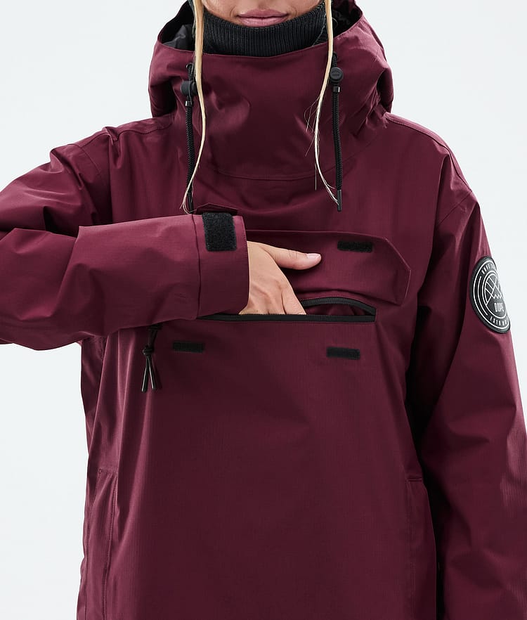 Dope Blizzard W Giacca Snowboard Donna Burgundy, Immagine 9 di 9