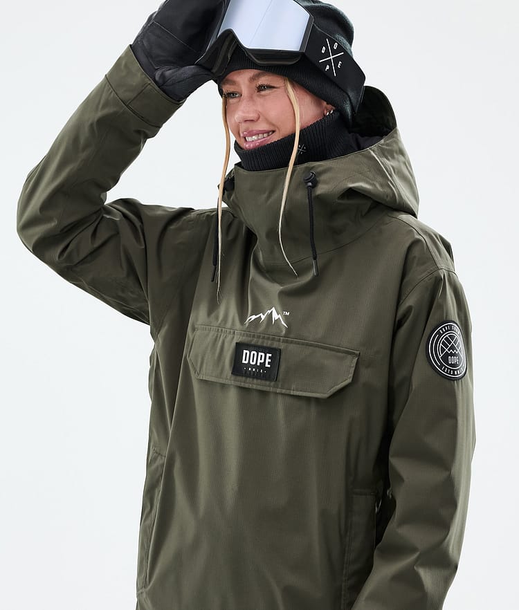 Dope Blizzard W Giacca Snowboard Donna Olive Green, Immagine 2 di 9
