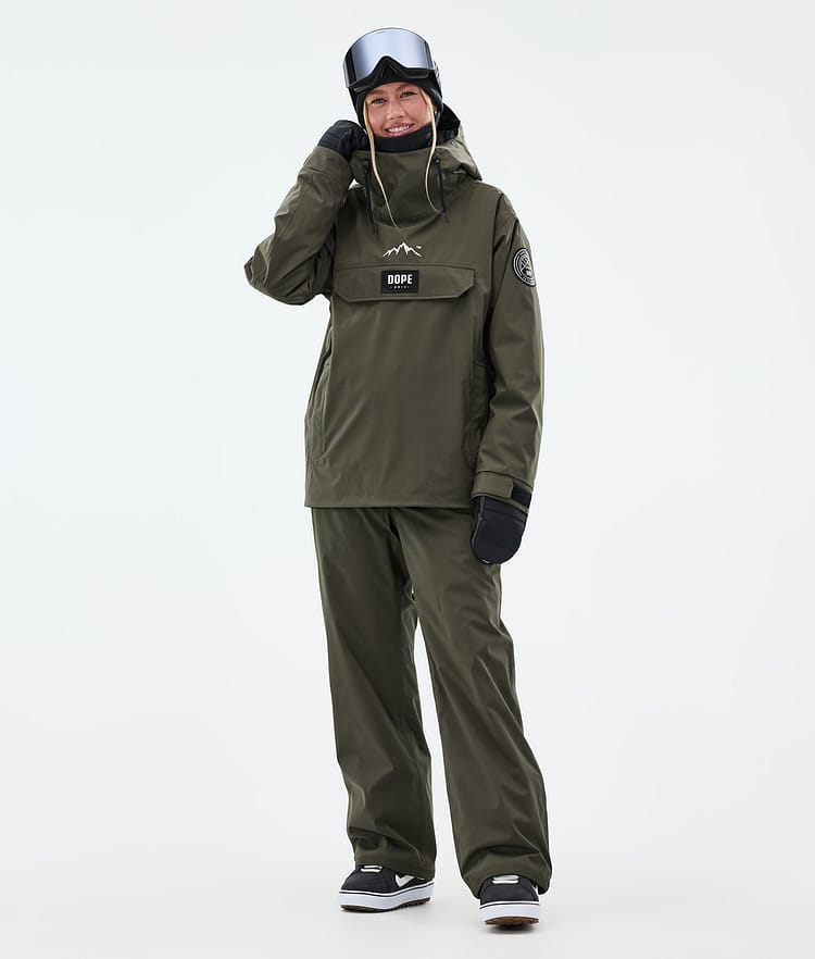 Dope Blizzard W Giacca Snowboard Donna Olive Green, Immagine 3 di 9