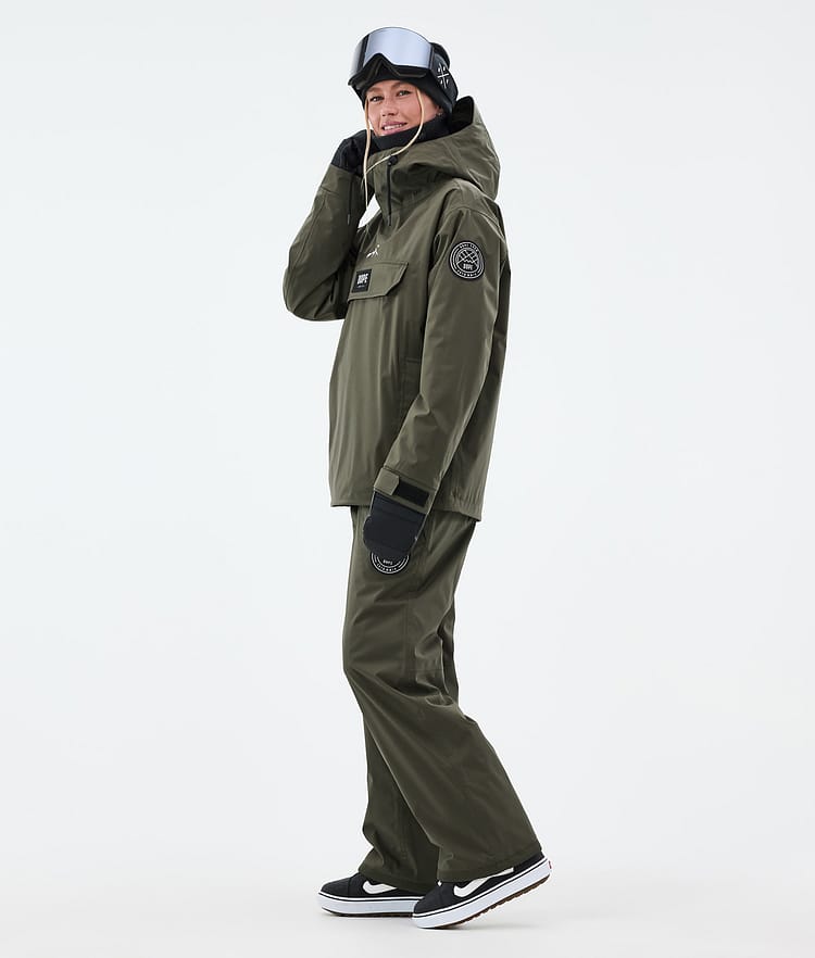 Dope Blizzard W Giacca Snowboard Donna Olive Green, Immagine 4 di 9