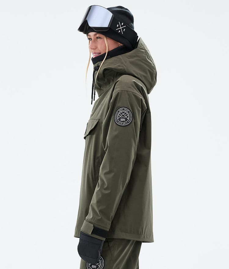 Dope Blizzard W Giacca Snowboard Donna Olive Green, Immagine 6 di 9