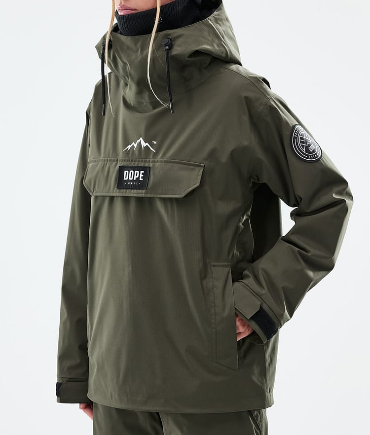 Dope Blizzard W Giacca Snowboard Donna Olive Green, Immagine 8 di 9