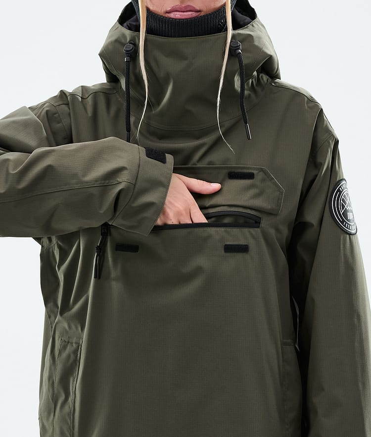 Dope Blizzard W Giacca Snowboard Donna Olive Green, Immagine 9 di 9