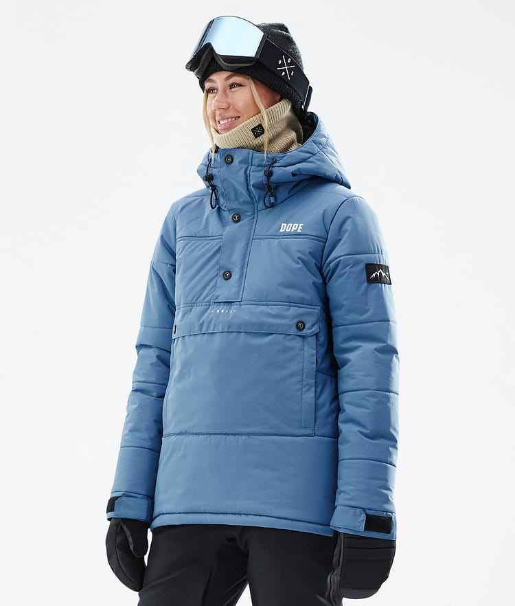 Dope Puffer W 2023 Kurtka Narciarska Kobiety Blue Steel, Zdjęcie 1 z 9