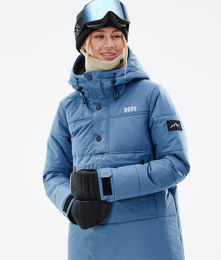 Dope Puffer W Snowboard Jacket Women Blue Steel