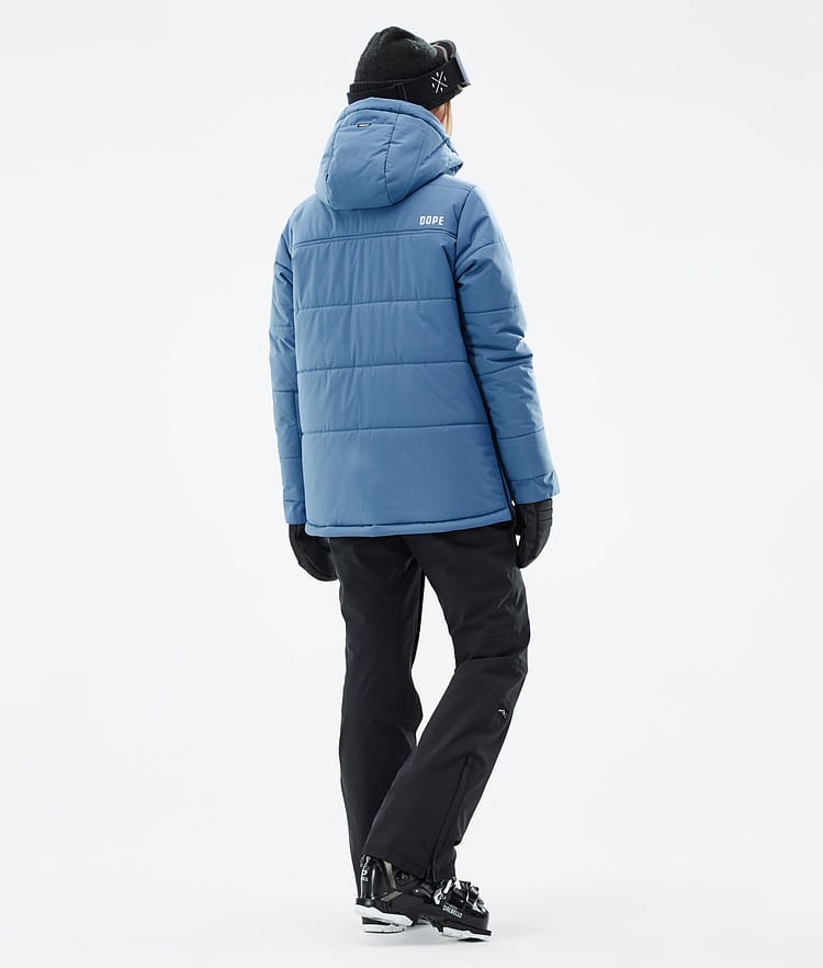 Dope Puffer W 2023 Kurtka Narciarska Kobiety Blue Steel, Zdjęcie 5 z 9