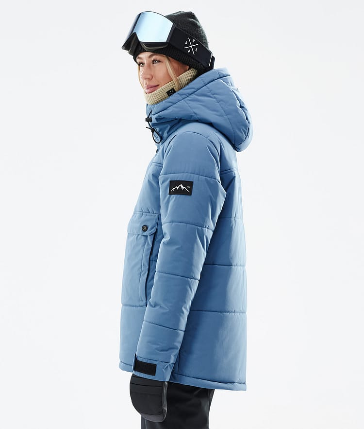 Dope Puffer W 2023 Kurtka Narciarska Kobiety Blue Steel, Zdjęcie 6 z 9