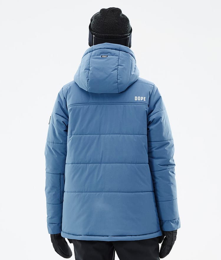 Dope Puffer W 2023 Kurtka Narciarska Kobiety Blue Steel, Zdjęcie 7 z 9