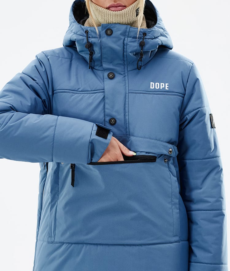 Dope Puffer W 2023 Kurtka Narciarska Kobiety Blue Steel, Zdjęcie 9 z 9
